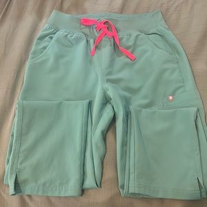COPY - Surgical Green High Waisted Yola- Skinny Scrub Pants